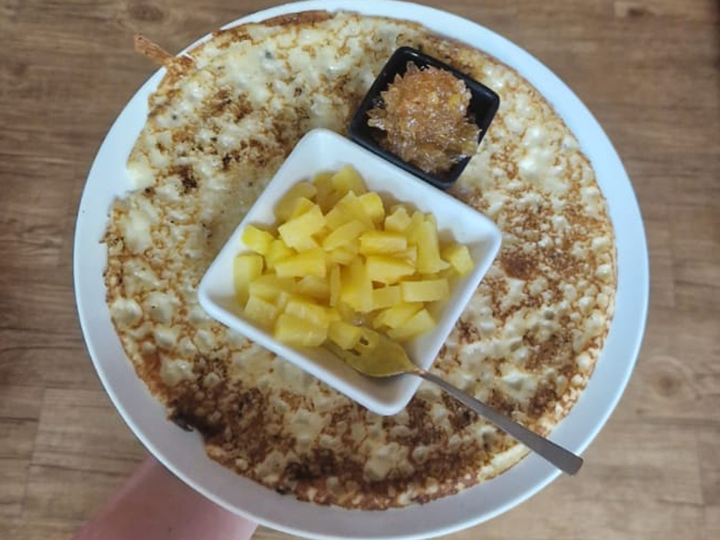 Pannenkoek Ananas met Gember